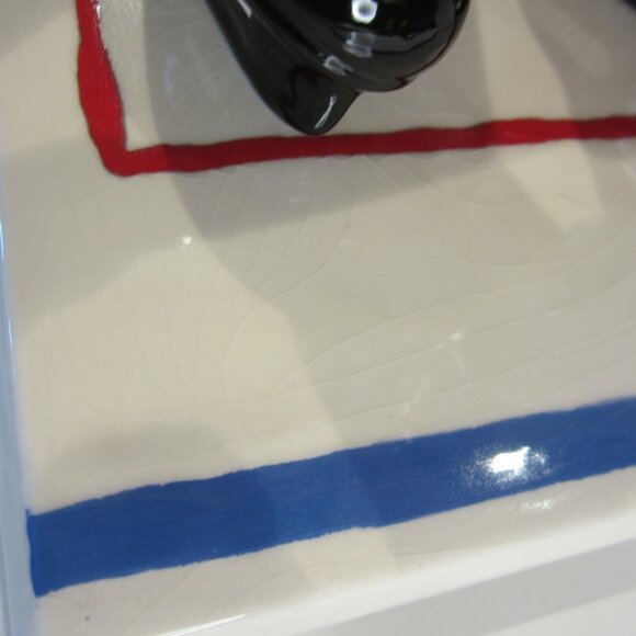 Boston Bruins Hockey Player Vintage Ceramic Lamp Arnels - Used/Works- No Shade - Picture 11 of 16